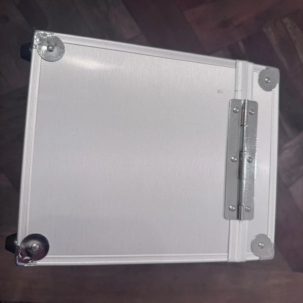 Aluminum Storage Case Silver Together We Will Hard Shell Latch Box Handle